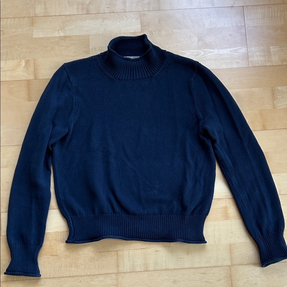 J. Crew Women's Navy rollneck Sweater - Picture 4 of 6